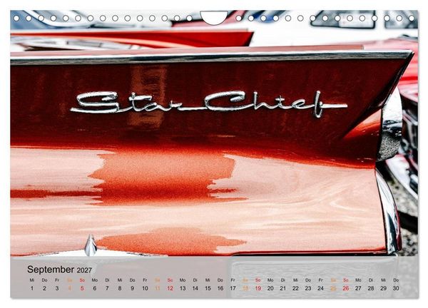 Produktbild: Pontiac Star Chief - Details voller Stil (Wandkalender 2027 DIN A4 quer), CALVENDO Monatskalender