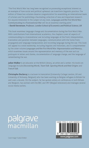 Produktbild: Languages and the First World War: Communicating in a Transnational War