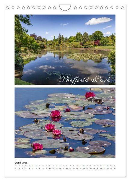 Produktbild: Gartenparadiese in England (Wandkalender 2026 DIN A4 hoch), CALVENDO Monatskalender