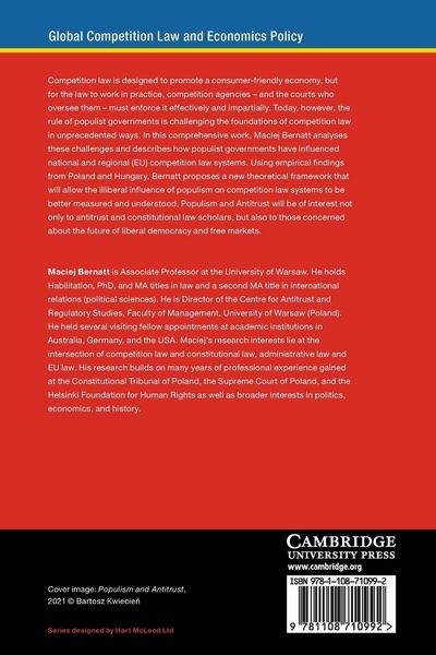 Produktbild: Populism and Antitrust