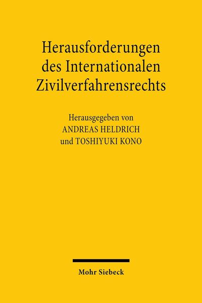 Produktbild: Herausforderungen des Internationalen Zivilverfahrensrechts