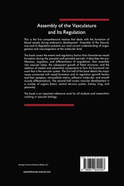 Produktbild: Assembly of the Vasculature and Its Regulation