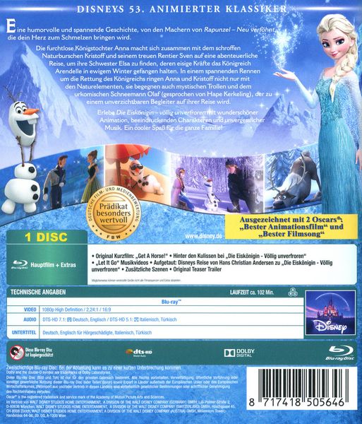 Produktbild: Die Eisk&ouml;nigin - V&ouml;llig unverfroren - Disney Classics