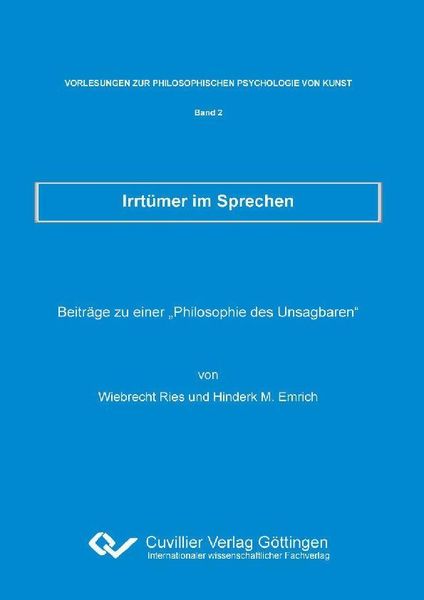 Produktbild: Irrt&uuml;mer im Sprechen