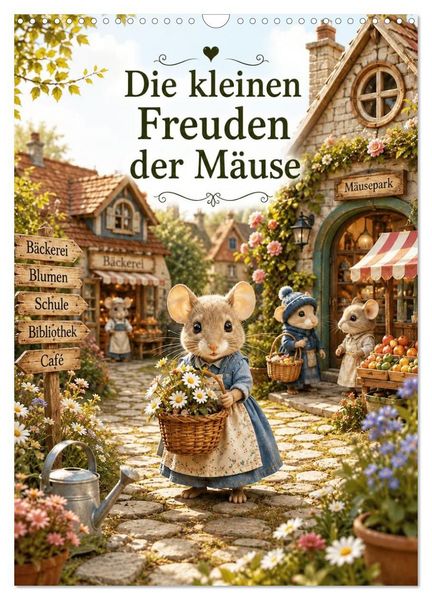 Produktbild: Die kleinen Freuden der M&auml;use (Wandkalender 2027 DIN A3 hoch), CALVENDO Monatskalender