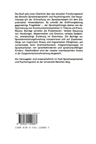 Produktbild: Sprechwissenschaft & Psycholinguistik 3