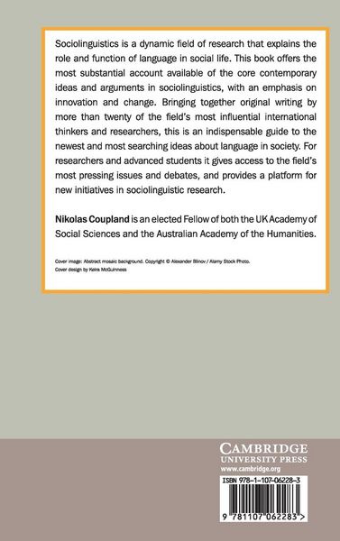 Produktbild: Sociolinguistics
