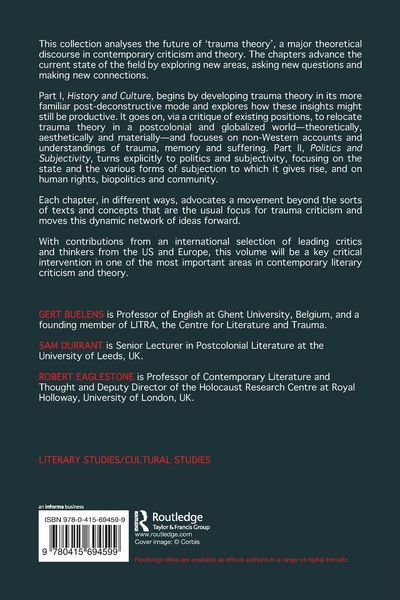 Produktbild: The Future of Trauma Theory