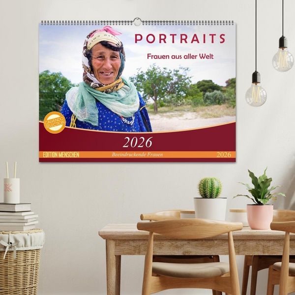 Produktbild: PORTRAITS - Frauen aus aller Welt (Wandkalender 2026 DIN A2 quer), CALVENDO Monatskalender