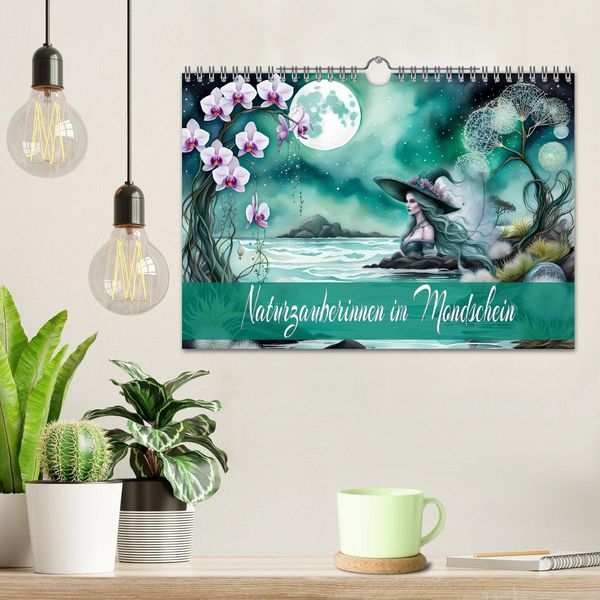 Produktbild: Naturzauberinnen im Mondschein (Wandkalender 2026 DIN A4 quer), CALVENDO Monatskalender