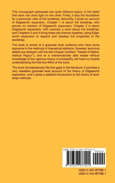 Produktbild: The Bootstrap and Edgeworth Expansion