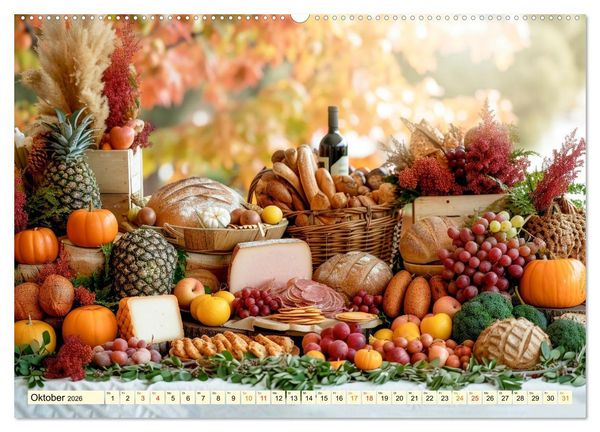 Produktbild: Picknick f&uuml;r Gourmets - Genuss erleben (Wandkalender 2026 DIN A2 quer), CALVENDO Monatskalender