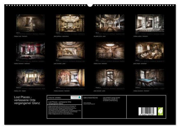Produktbild: Lost Places - verlassene Orte vergangener Glanz (hochwertiger Premium Wandkalender 2026 DIN A2 quer), Kunstdruck in Hochglanz