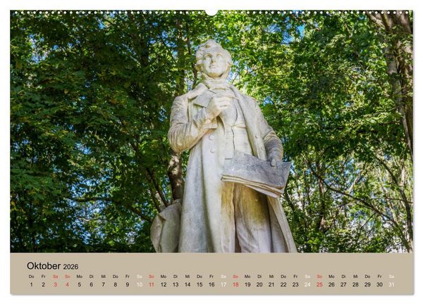 Produktbild: Gro&szlig;er Tiergarten Berlin - Von Dichtern und Komponisten (Wandkalender 2026 DIN A2 quer), CALVENDO Monatskalender