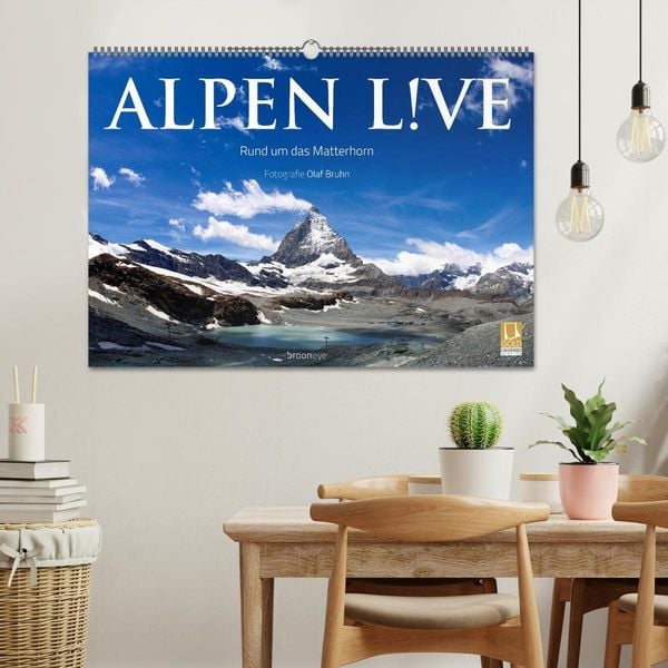 Produktbild: Alpen live - Rund um das Matterhorn (Wandkalender 2026 DIN A2 quer), CALVENDO Monatskalender