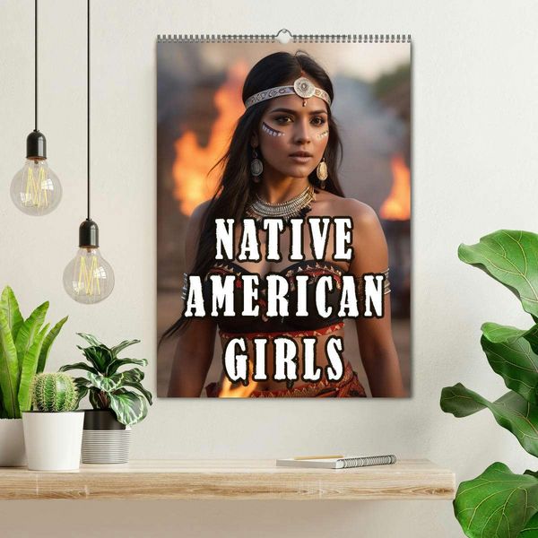 Produktbild: Native American Girls (Wandkalender 2026 DIN A2 hoch), CALVENDO Monatskalender