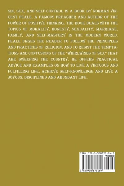 Produktbild: Sin, Sex and Self-Control