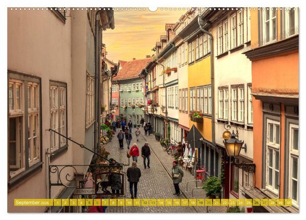 Produktbild: Romantisches Erfurt - Reise durch das sch&ouml;ne Th&uuml;ringen (hochwertiger Premium Wandkalender 2026 DIN A2 quer), Kunstdruck in Hochglanz