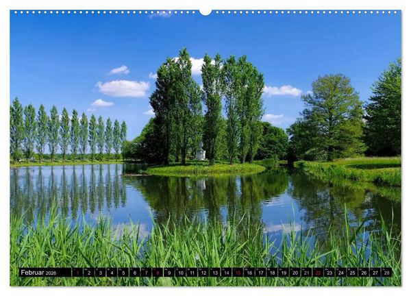 Produktbild: Spaziergang durch den W&ouml;rlitzer Park (hochwertiger Premium Wandkalender 2026 DIN A2 quer), Kunstdruck in Hochglanz