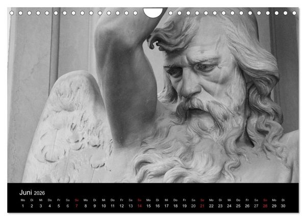 Produktbild: Lebende Steine - Skulpturen auf dem Friedhof Staglieno (Wandkalender 2026 DIN A4 quer), CALVENDO Monatskalender
