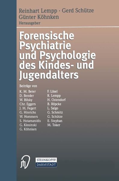 Produktbild: Forensische Psychiatrie und Psychologie des Kindes- und Jugendalters