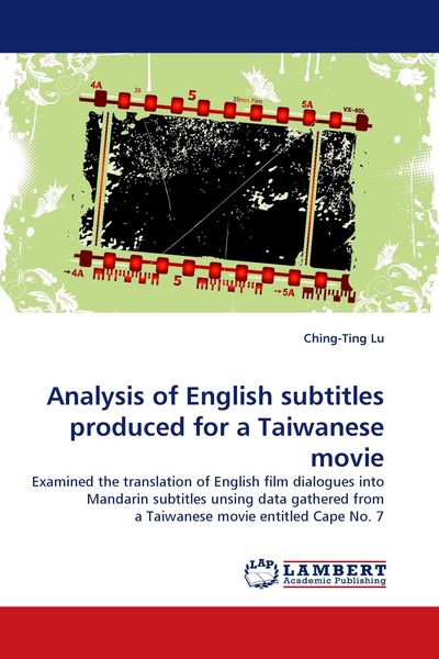 Produktbild: Analysis of English subtitles produced for a Taiwanese movie