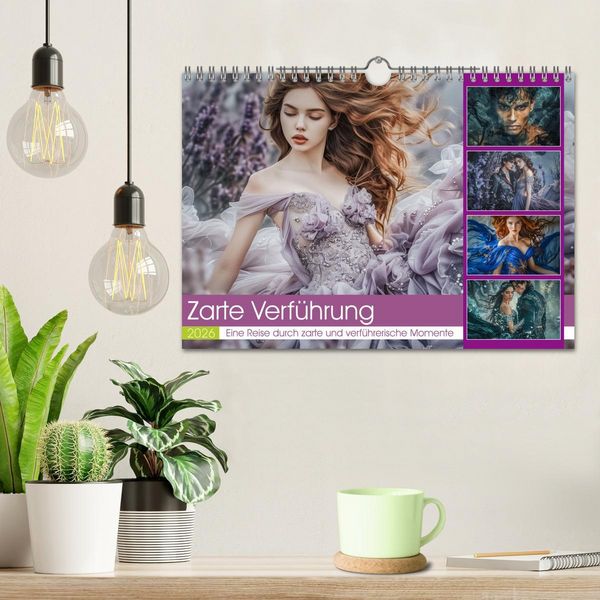Produktbild: Zarte Verf&uuml;hrung (Wandkalender 2026 DIN A4 quer), CALVENDO Monatskalender
