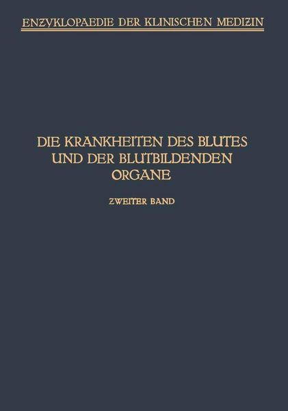 Produktbild: Handbuch der Krankheiten des Blutes und der Blutbildenden Organe