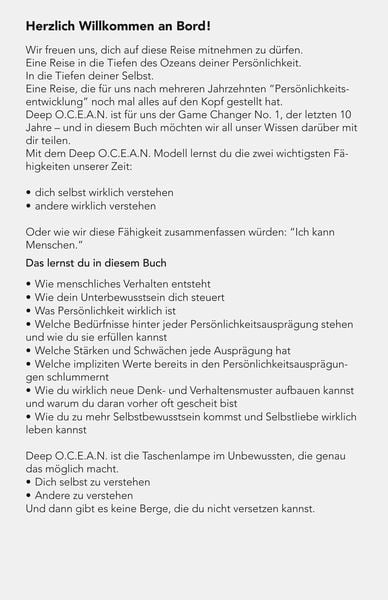 DEEP OCEAN - das geniale Persönlichkeitsmodell