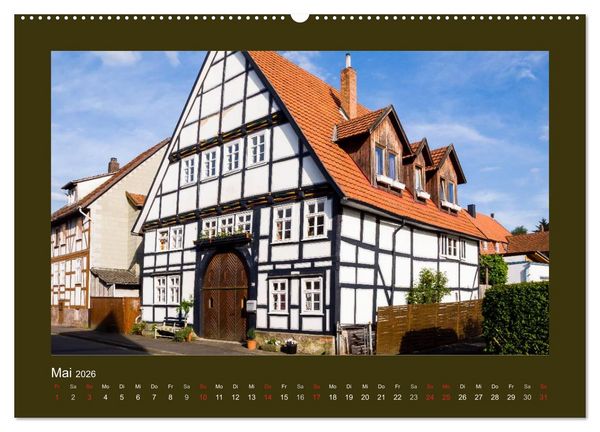 Produktbild: Fachwerk in Nordhessen (Wandkalender 2026 DIN A2 quer), CALVENDO Monatskalender