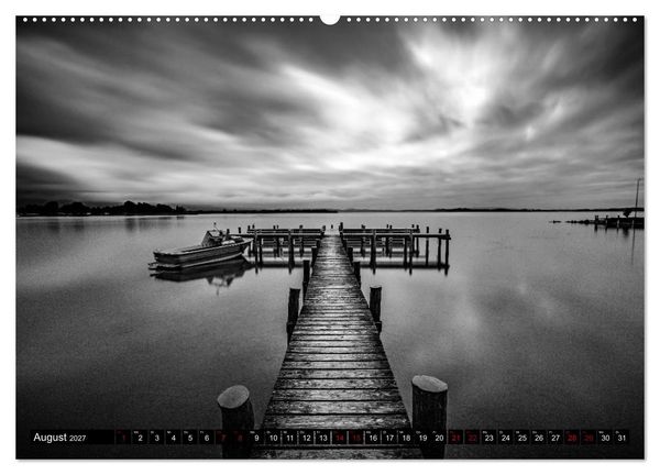 Produktbild: Dramatik in SW (Wandkalender 2027 DIN A2 quer), CALVENDO Monatskalender