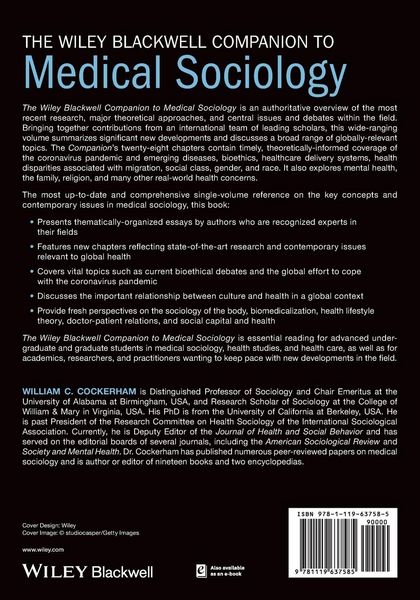 Produktbild: The Wiley Blackwell Companion to Medical Sociology
