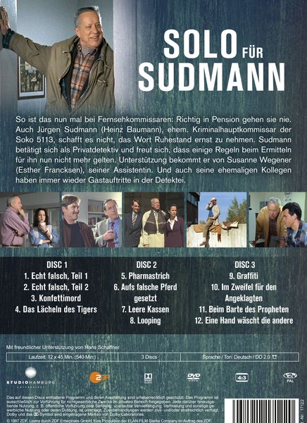Produktbild: Solo f&uuml;r Sudmann [3 DVD]