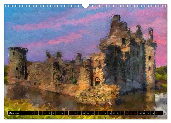 Produktbild: Castles of Scotland (Wall Calendar 2026 DIN A3 landscape), CALVENDO 12 Month Wall Calendar