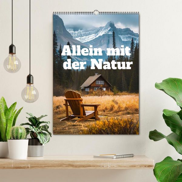 Produktbild: Allein mit der Natur (Wandkalender 2026 DIN A2 hoch), CALVENDO Monatskalender