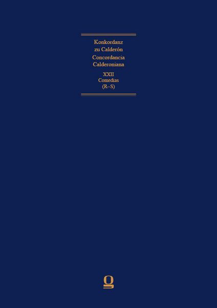 Produktbild: Concordancia Calderoniana / Konkordanz zu Calder&oacute;n