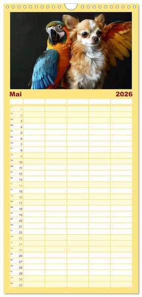 Produktbild: Familienplaner 2026 - Wenn Vertrauen siegt mit 5 Spalten (Wandkalender, 21 x 45 cm) CALVENDO