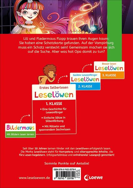 Produktbild: Lesel&ouml;wen 1. Klasse - Der geheime Schatz der Vampire