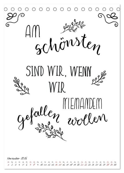 Produktbild: Spruch-Reich-handgeschriebene Spr&uuml;che von frech bis weise (Tischkalender 2026 DIN A5 hoch), CALVENDO Monatskalender