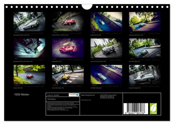 Produktbild: 1000 Meilen (Wandkalender 2026 DIN A4 quer), CALVENDO Monatskalender