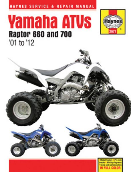 Produktbild: Yamaha Raptor 660 & 700 ATVs (01 - 12) Haynes Repair Manual
