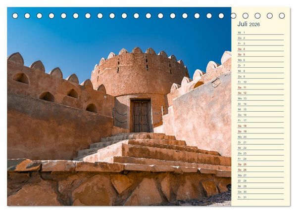 Produktbild: Oman - Unvergessliche Momente (Tischkalender 2026 DIN A5 quer), CALVENDO Monatskalender