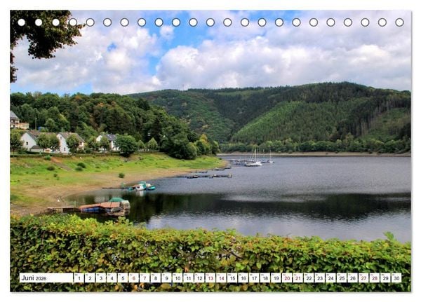 Produktbild: Sehenswertes in der Eifel - Am Rursee unterwegs (Tischkalender 2026 DIN A5 quer), CALVENDO Monatskalender
