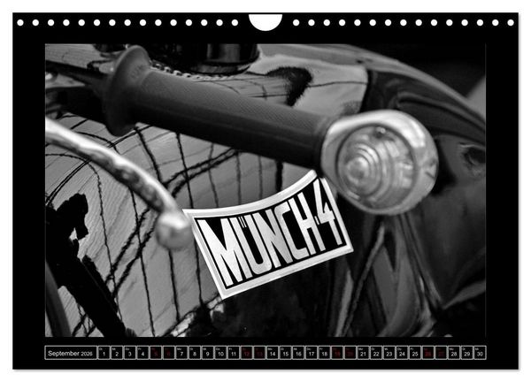 Produktbild: M&uuml;nch Mammut TT in schwarzweiss (Wandkalender 2026 DIN A4 quer), CALVENDO Monatskalender