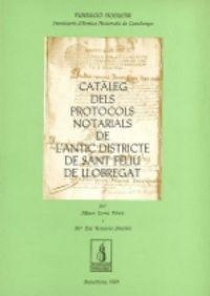 Produktbild: Cataleg protocols notariale l'antic districte S.Feliu de Llobregat