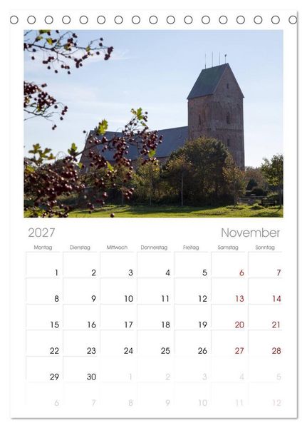 Produktbild: Tischplaner 2027 - F&ouml;hr 2027. Portr&auml;t einer Insel (A5 Tischkalender zum Aufstellen) CALVENDO