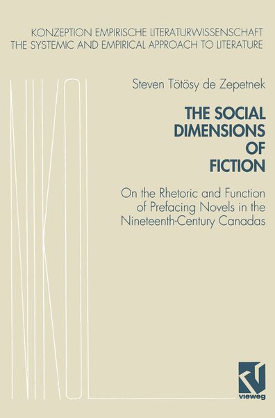 Produktbild: The Social Dimensions of Fiction