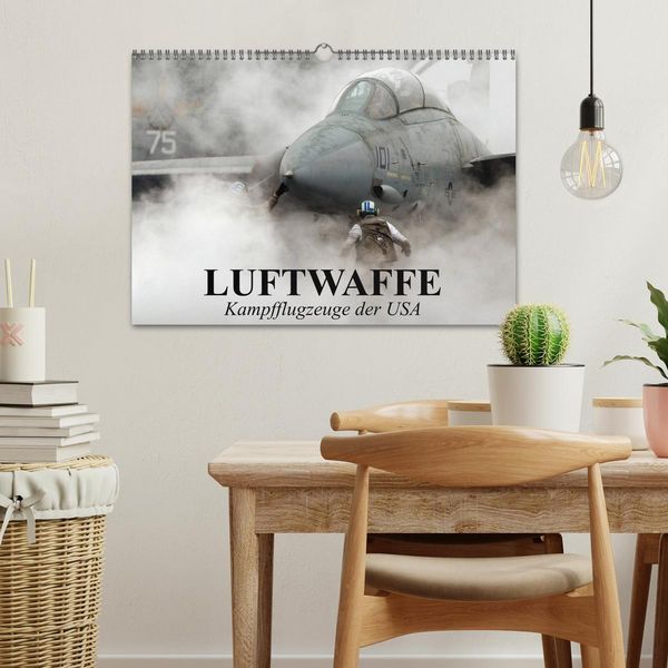 Produktbild: Luftwaffe. Kampfflugzeuge der USA (Wandkalender 2026 DIN A3 quer), CALVENDO Monatskalender