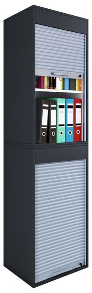 Produktbild: Holz B&uuml;roschrank Aktenschrank Rollladen Aktos XL