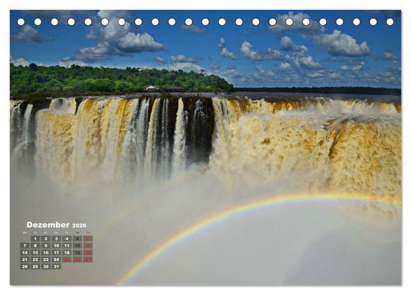 Produktbild: Argentinien. Die Iguaz&uacute;-Wasserf&auml;lle (Tischkalender 2026 DIN A5 quer), CALVENDO Monatskalender